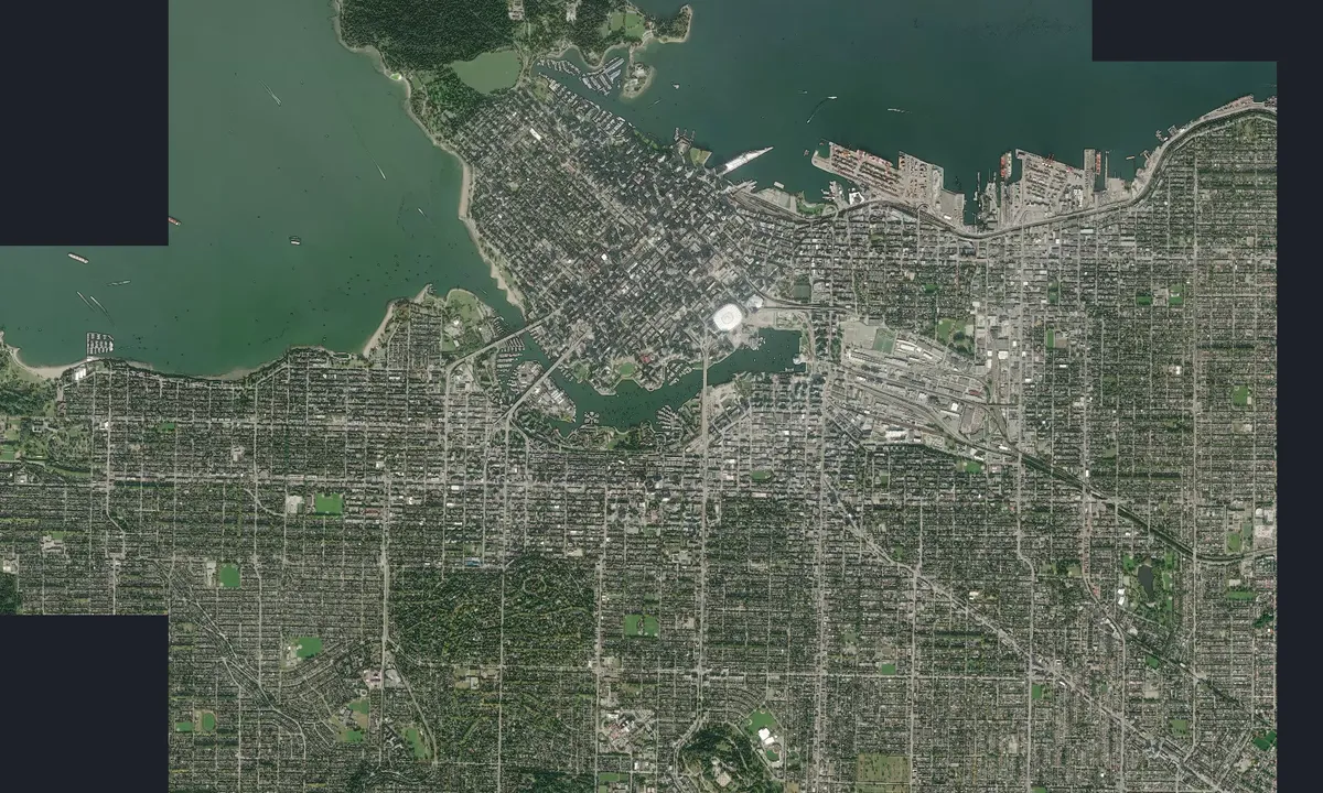 Flyfoto av Heather Civic Marina - Vancouver