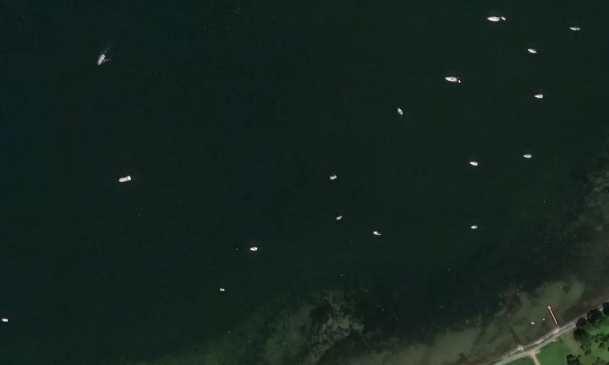 Flyfoto av Heikendorfer Bucht