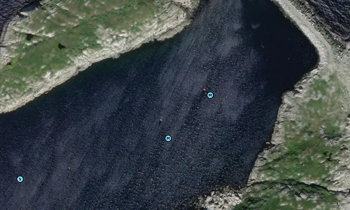 Satelite image of Heimøya - Sklinna Fyr