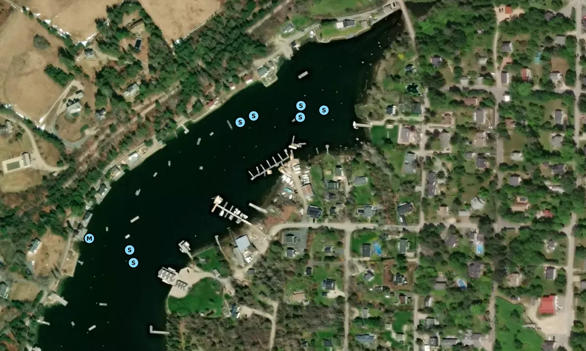 Satelite image of Heisler's Boat Yard