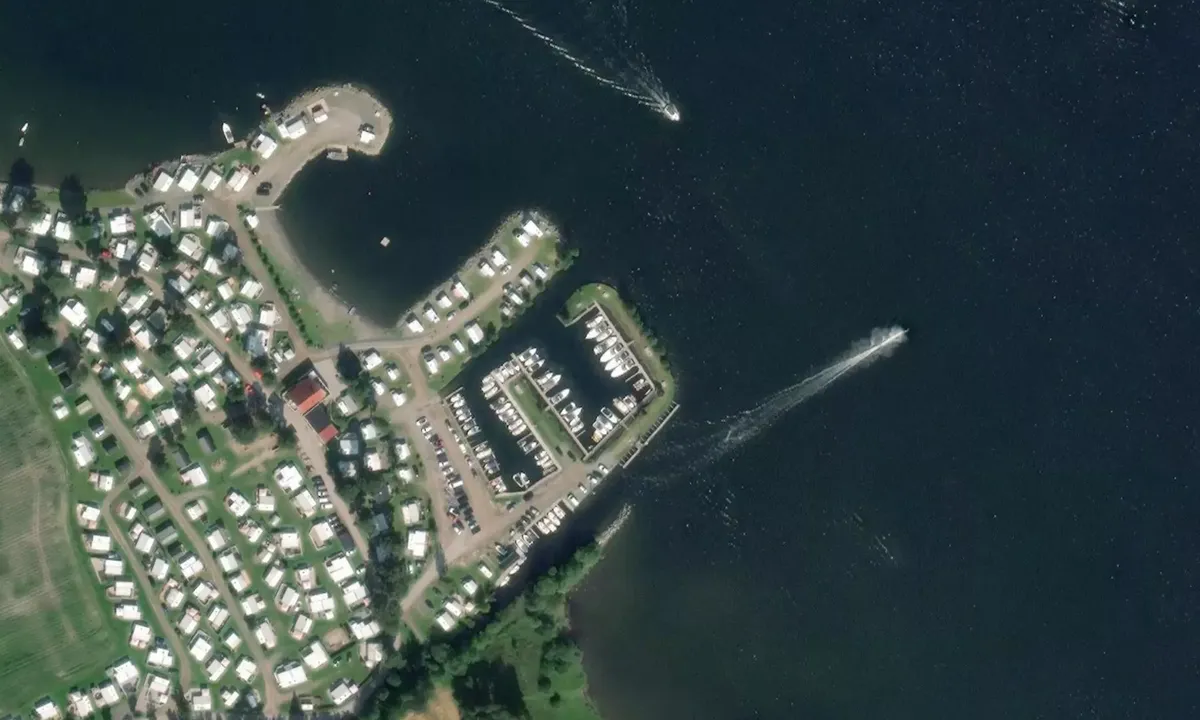 Satelite image of Hekshus Båtforrening