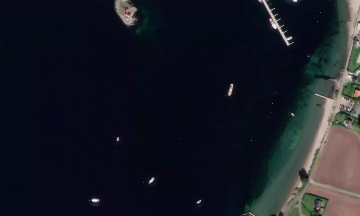 Satelite image of Helgeroa