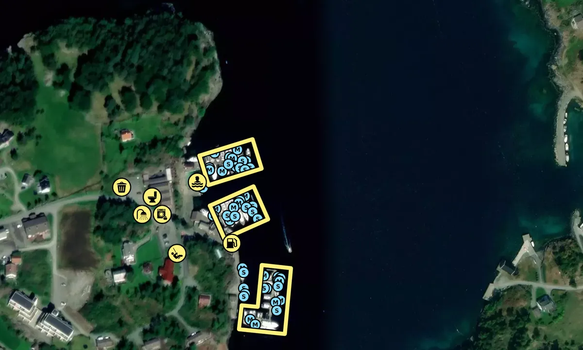 Satelite image of Helgøysund Marina