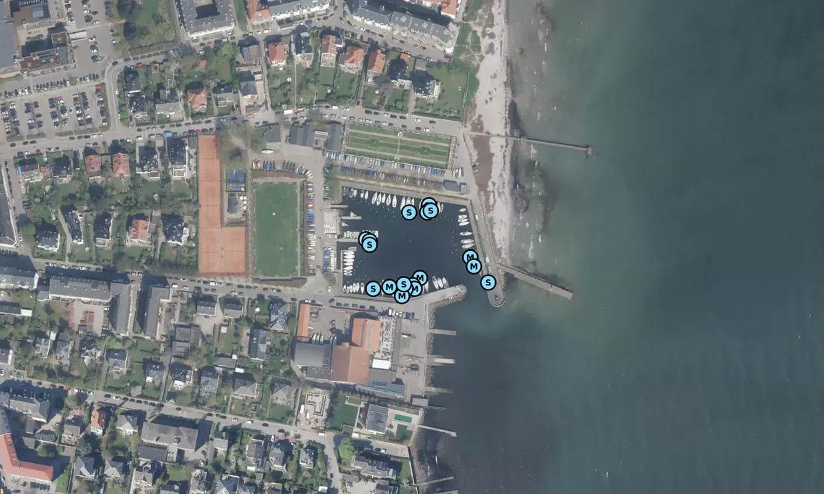 Satelite image of Hellerup Havn