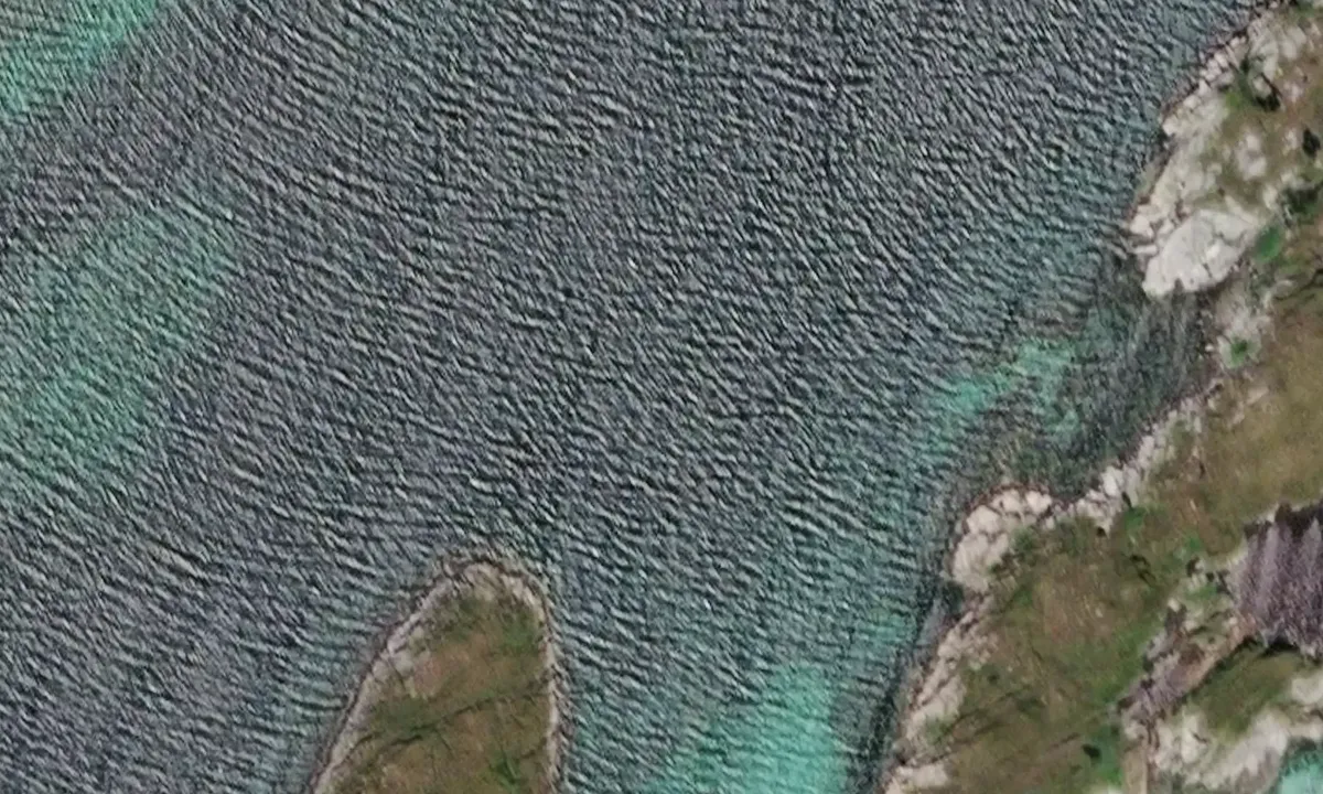 Satelite image of Helløya - Meløy