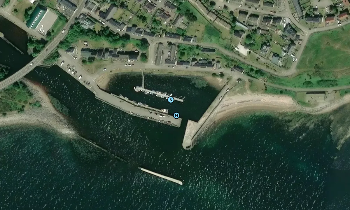 Satelite image of Helmsdale Harbour - Highland