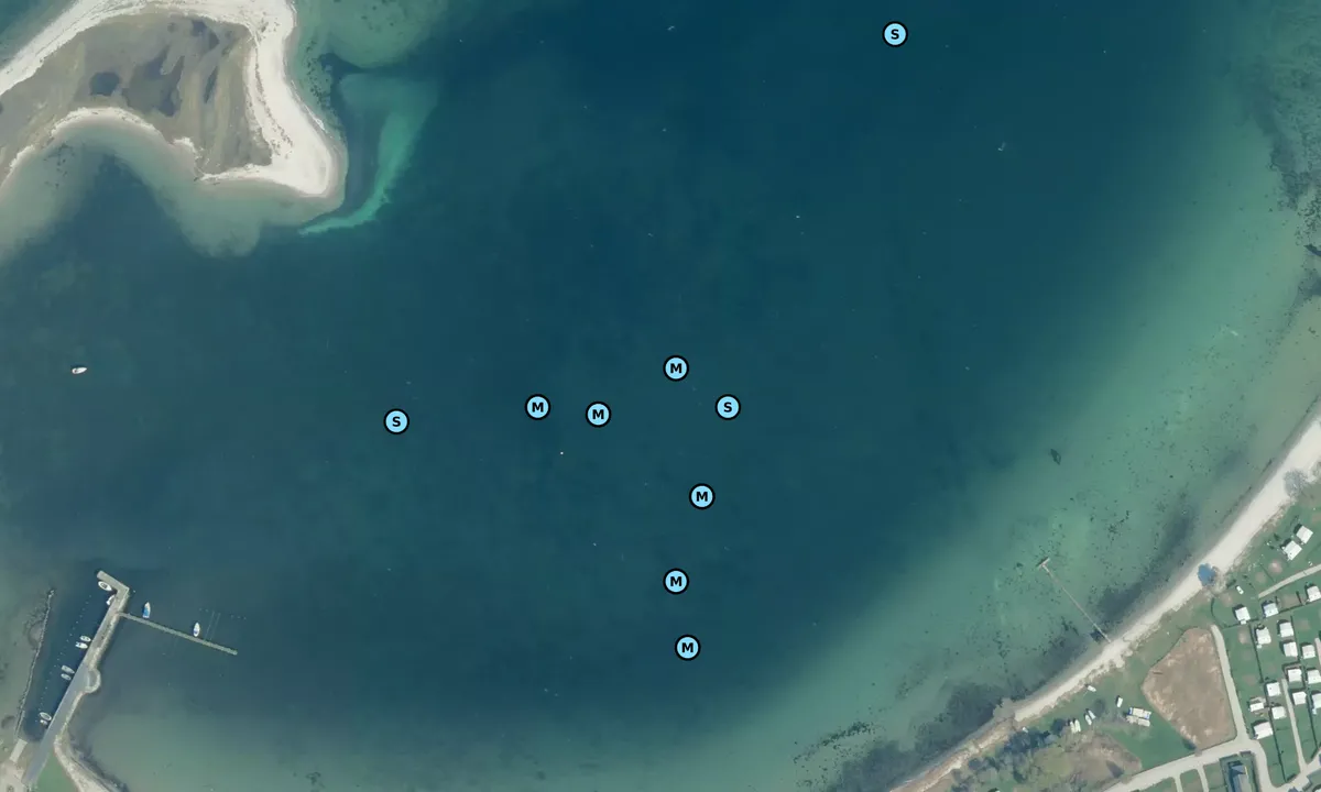 Satelite image of Helnæs Bugt Ved Havnen bouy
