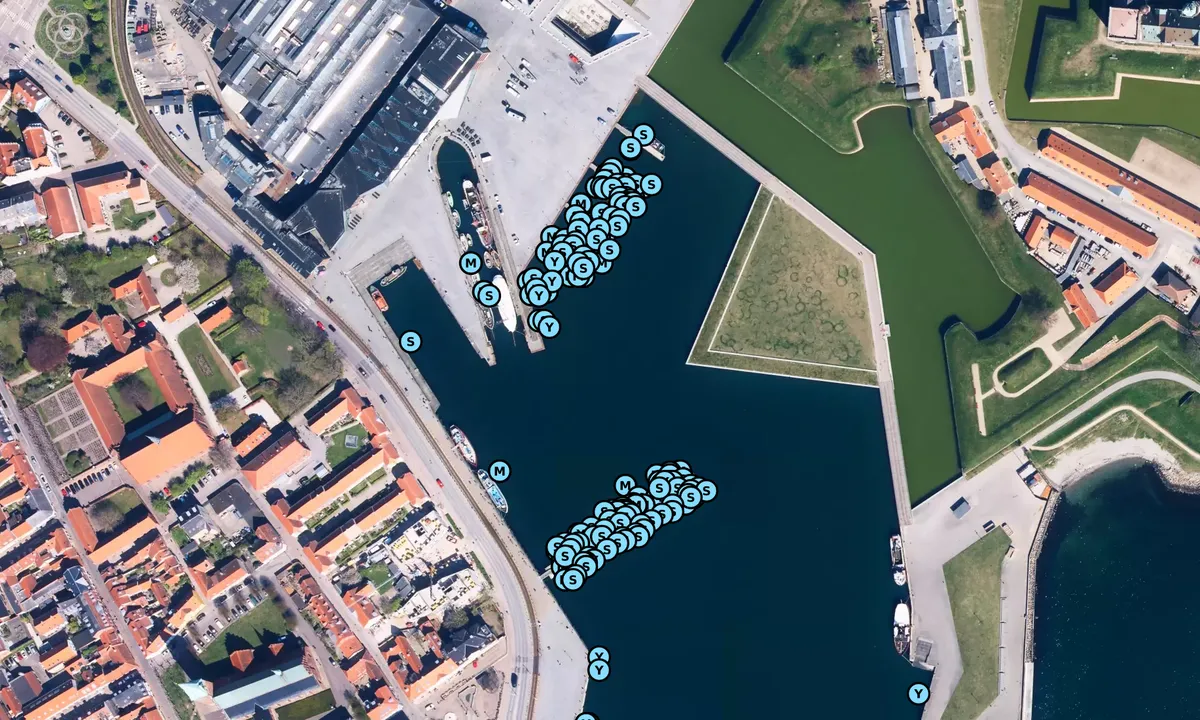 Satelite image of Helsingør Havn