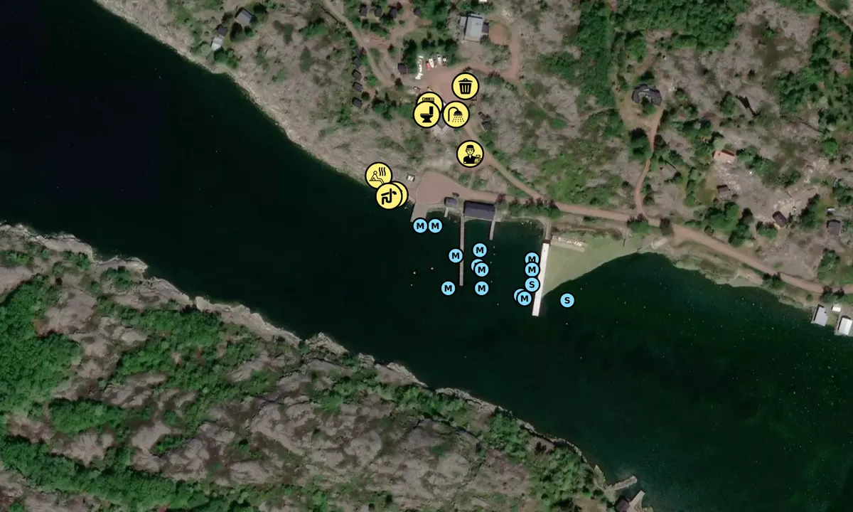 Satelite image of Helsö Havspaviljongen