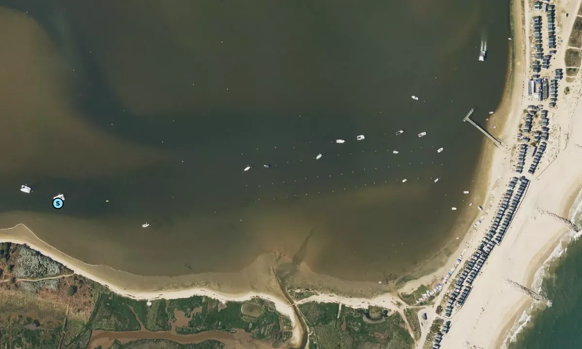 Satelite image of Hengisbury Head