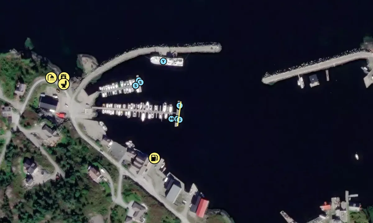 Flyfoto av Herland Småbåthavn - Atløy