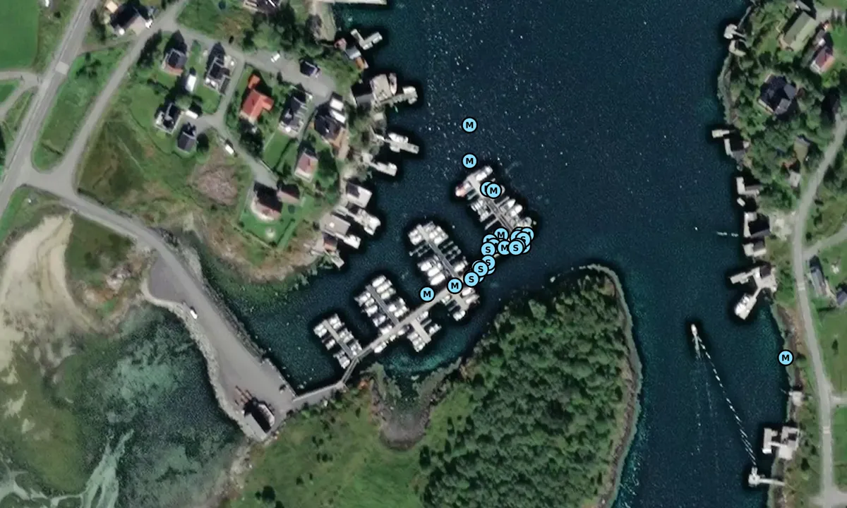 Satelite image of Herøysundet Marina