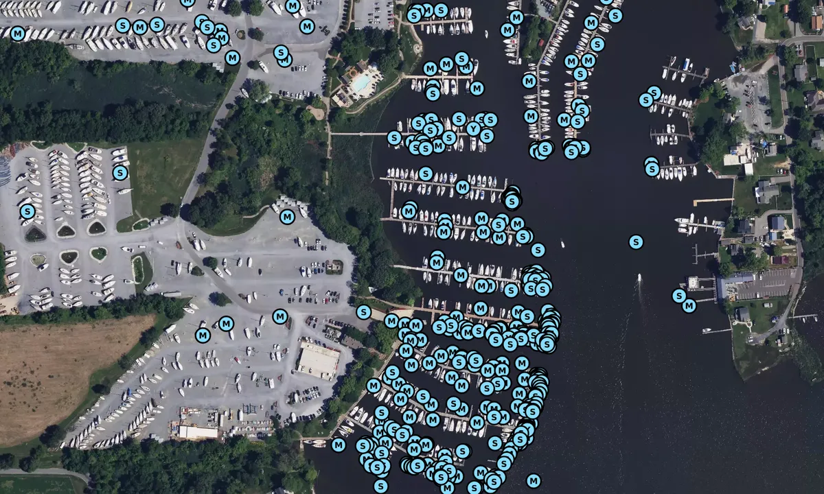 Satelite image of Herrington Harbour North