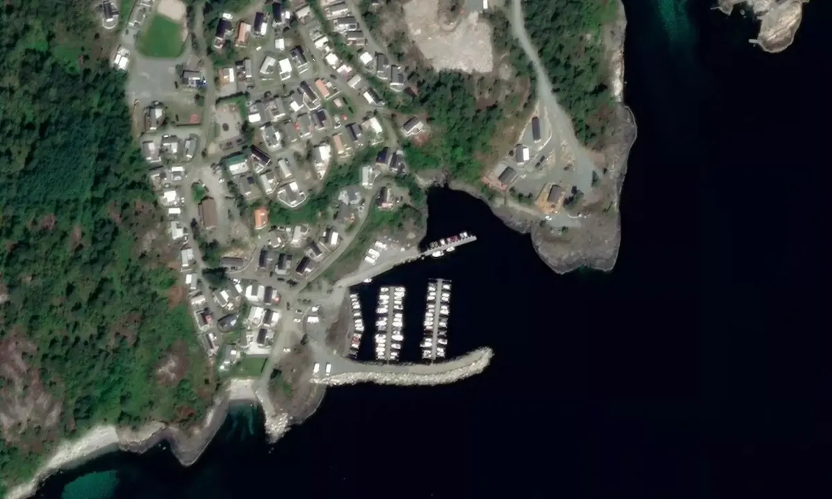 Satelite image of Hervik Camping