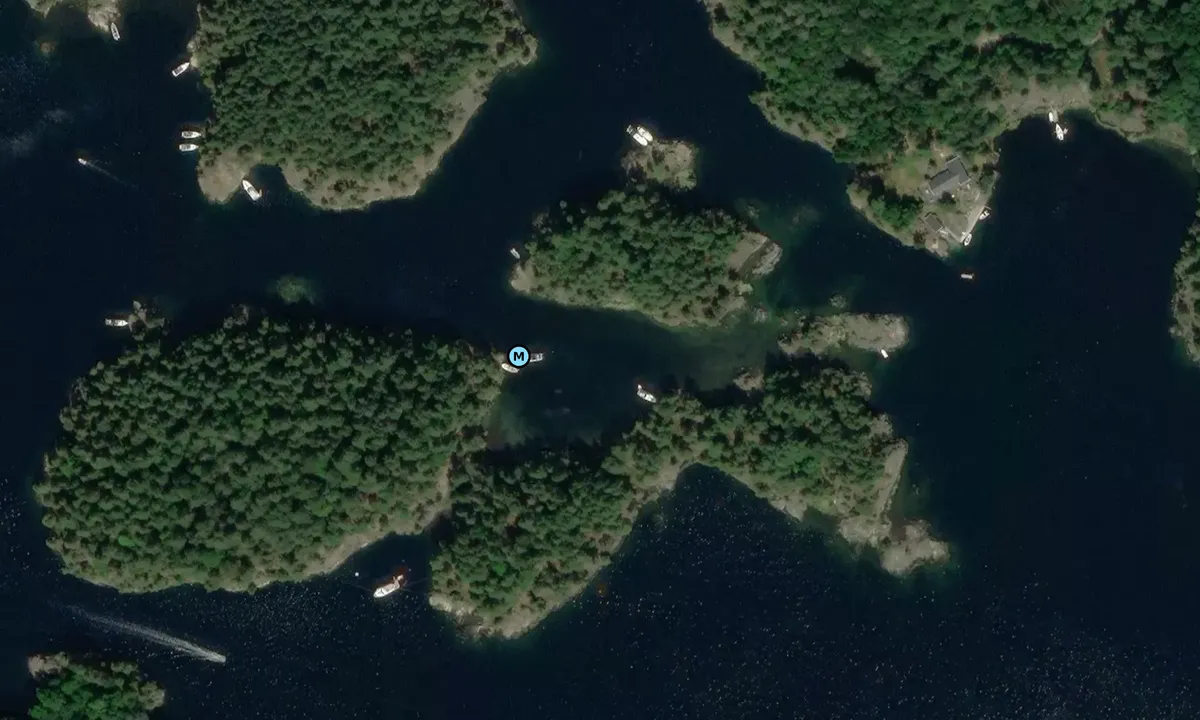 Satelite image of Hestholmen - Isefjærfjorden - Høvåg