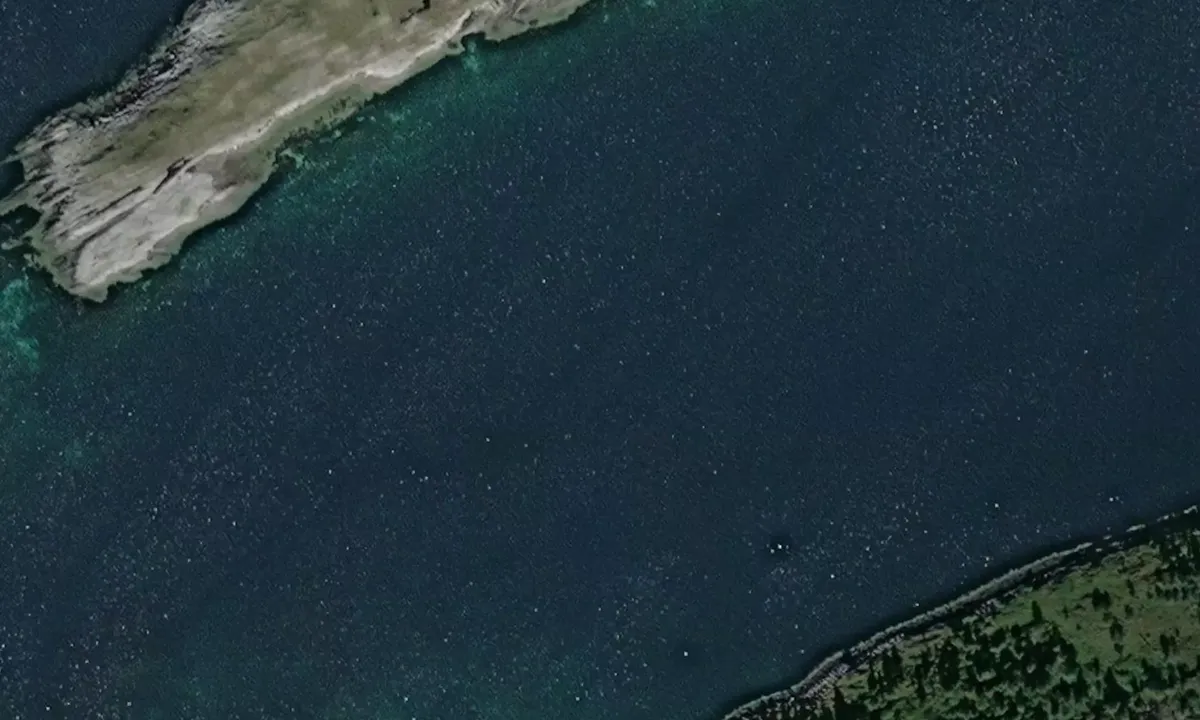 Satelite image of Hestøya - Vinsternes