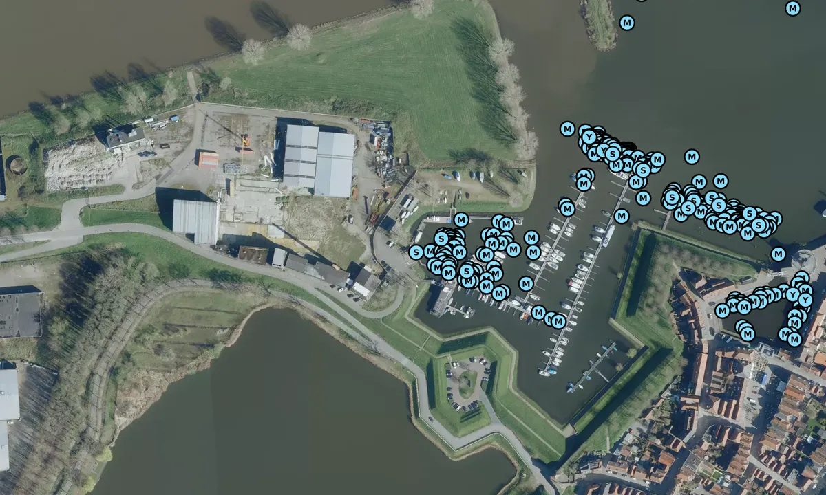 Satelite image of Heusden Watersport Marina