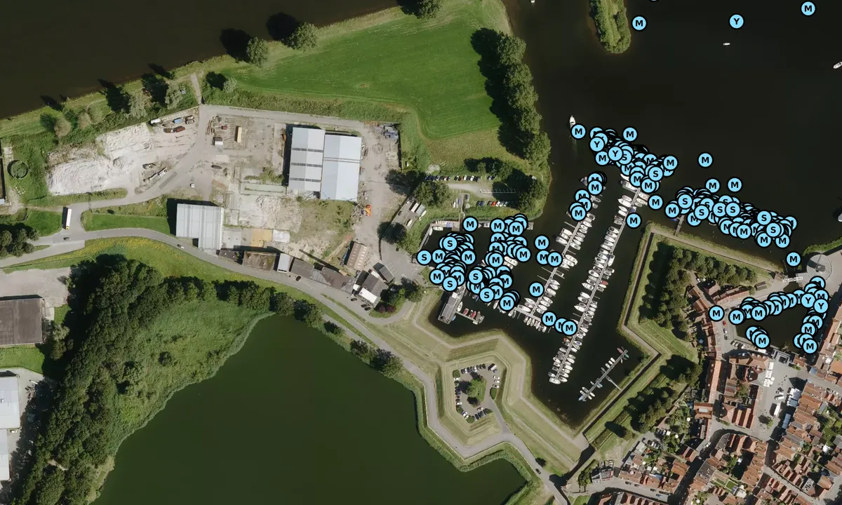 Satelite image of Heusden Watersport Marina