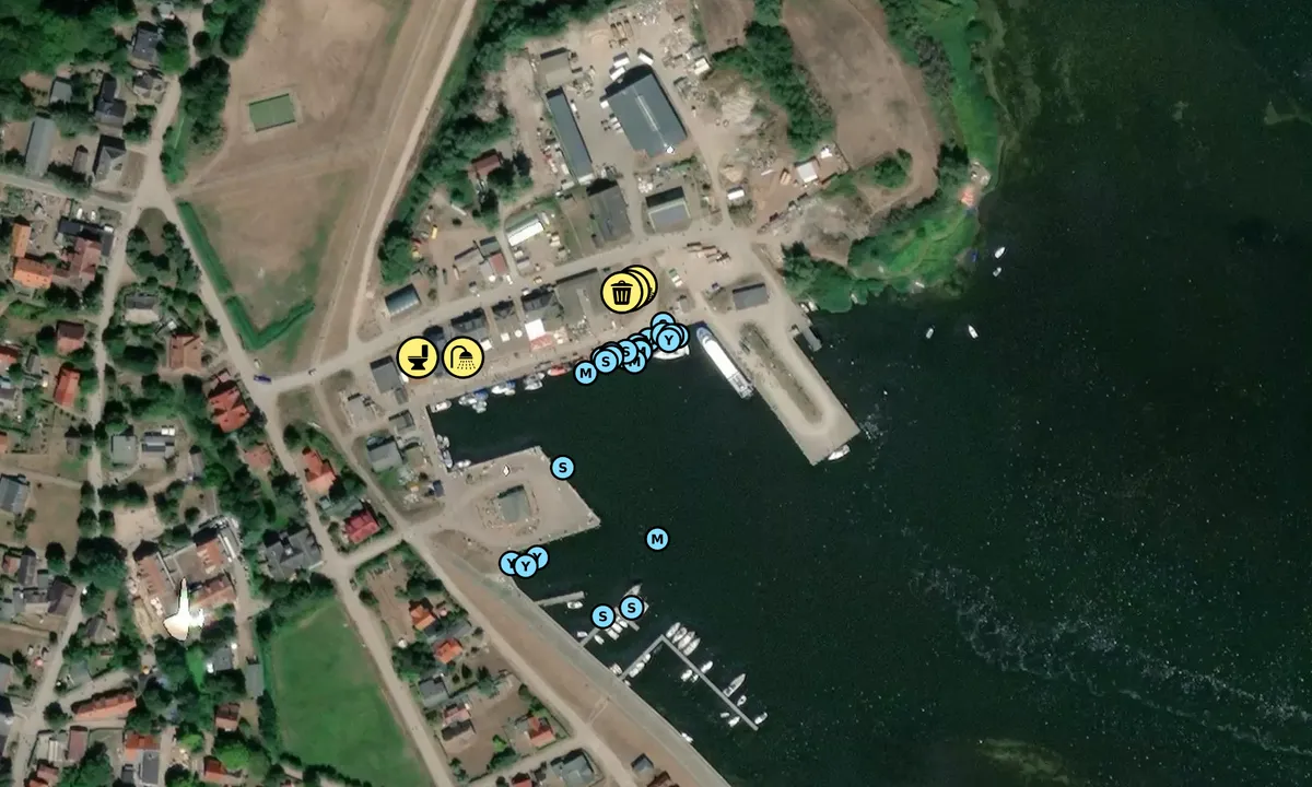 Satelite image of Hiddensee - Vitte Harbour