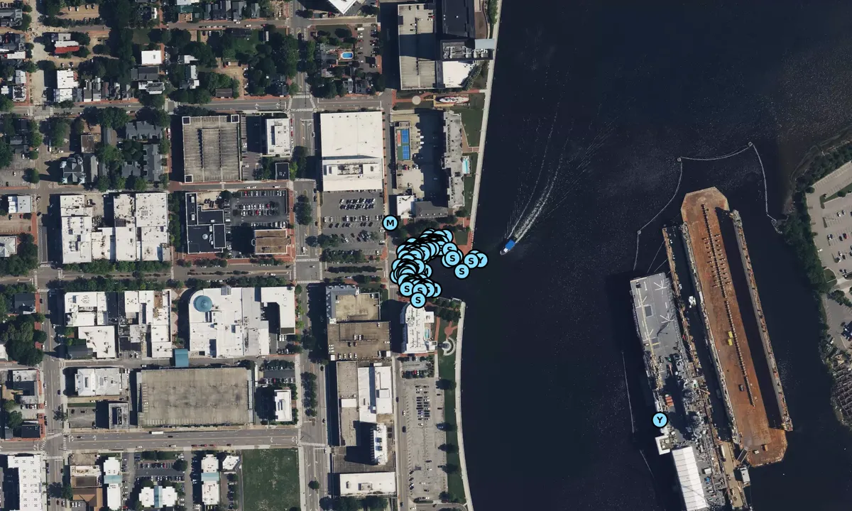 Satelite image of High Street Landing