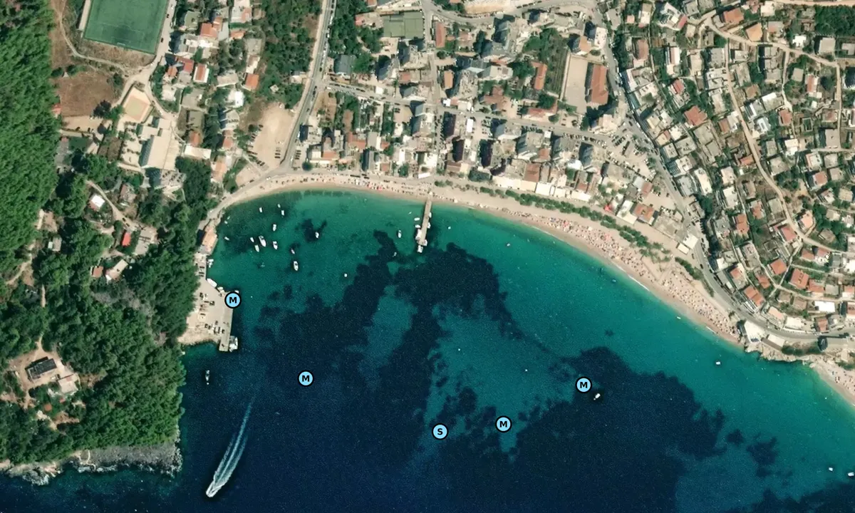 Satelite image of Himarë