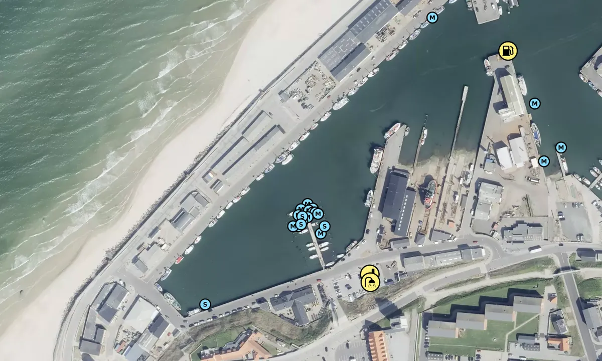 Satelite image of Hirtshals Marina