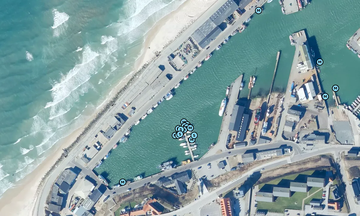 Satelite image of Hirtshals Marina