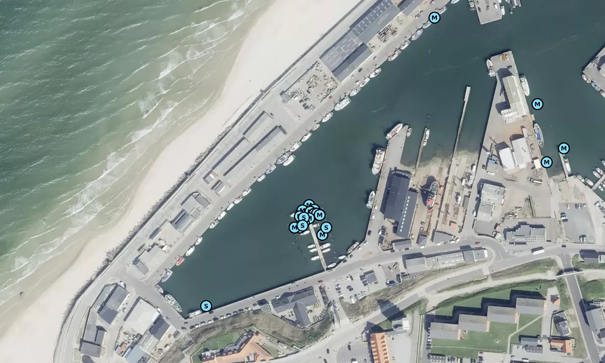 Satelite image of Hirtshals Marina