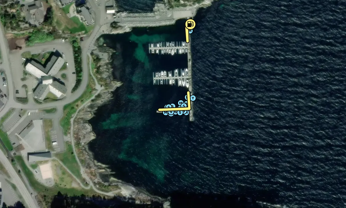 Satelite image of Hjeltefjorden Båtlag og Gjestehavn
