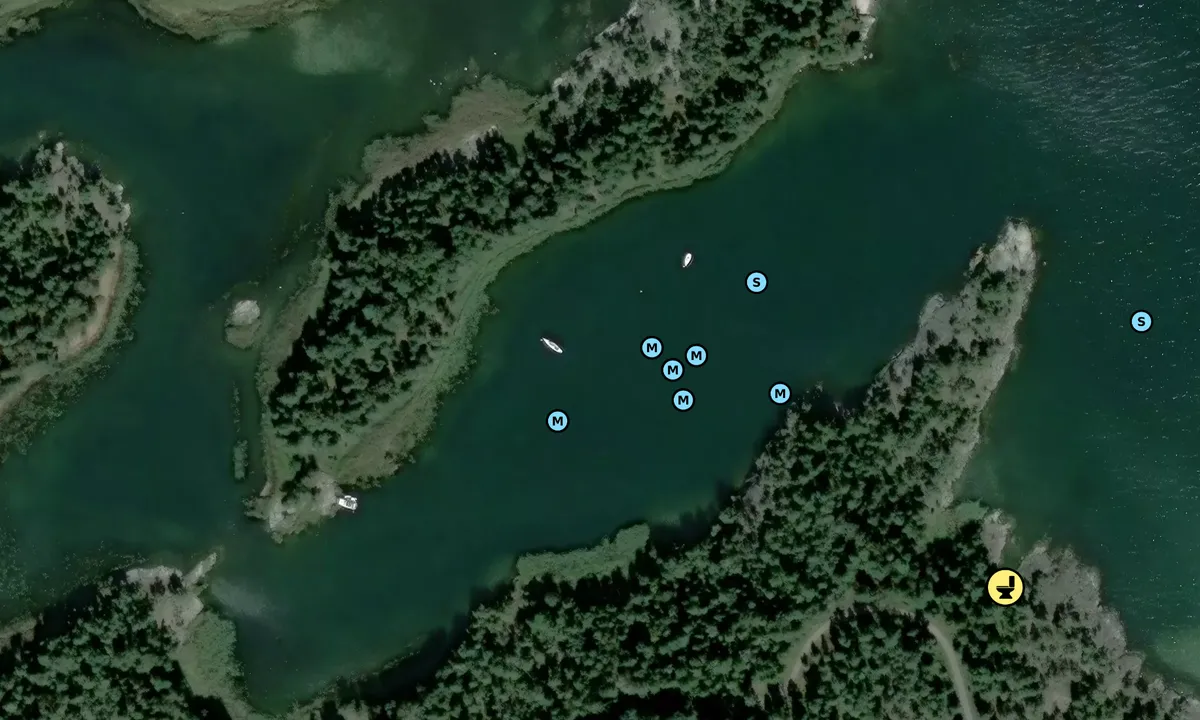 Satelite image of Hjortholmen - Utö