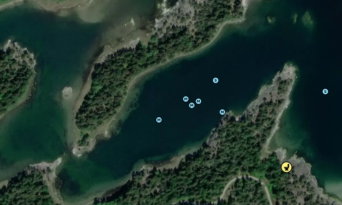 Satelite image of Hjortholmen - Utö