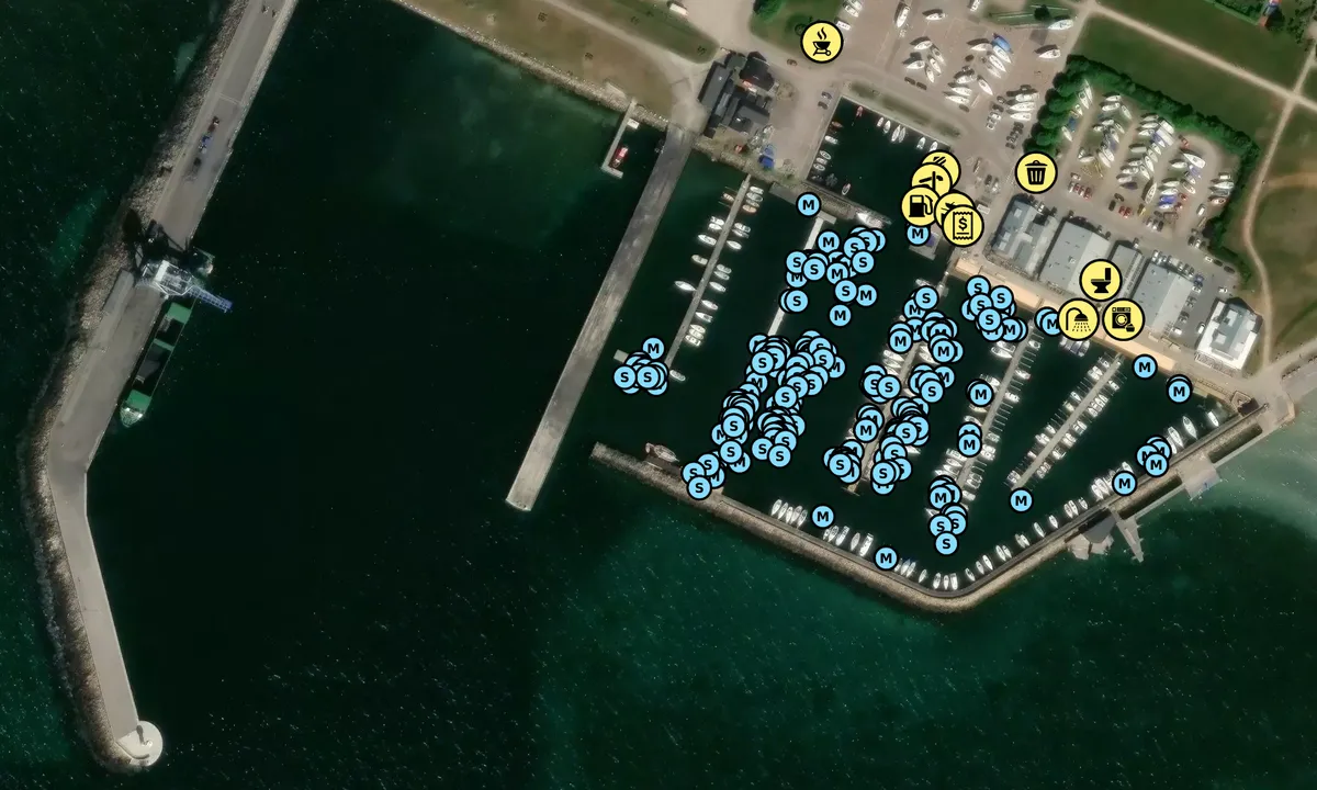 Satelite image of Höganäs Hamn