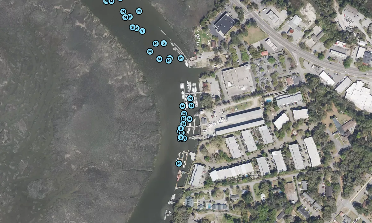 Satelite image of Hogan's Marina