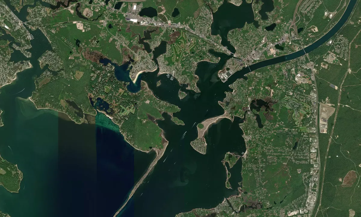 Flyfoto av Hogs Neck