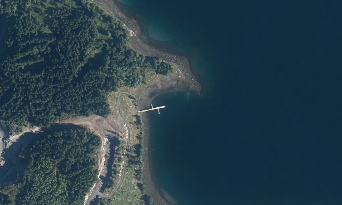 Flyfoto av Høgset Gjemnes