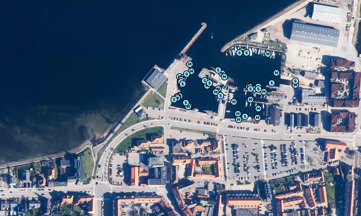 Satelite image of Holbæk Gammel Havn