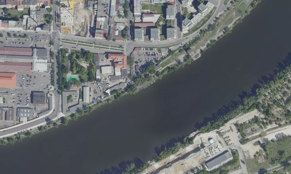 Satelite image of Holešovice