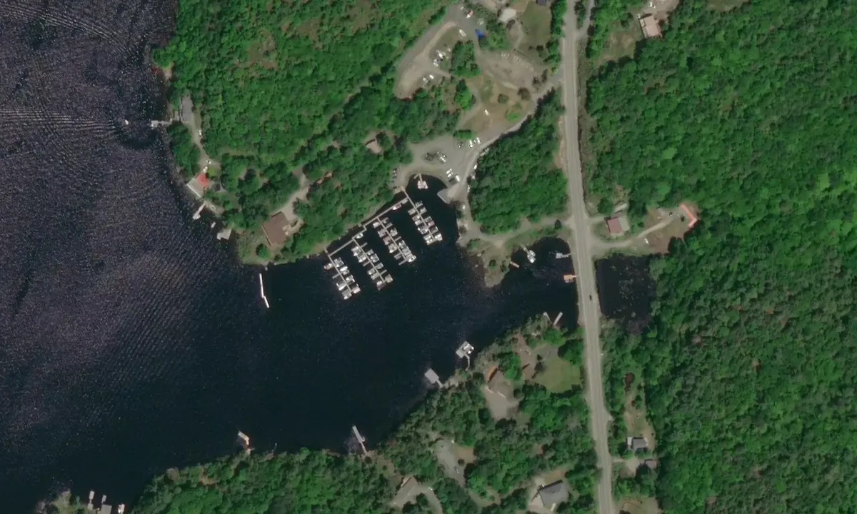 Satelite image of Holiday Cove Marina - Parry Sound