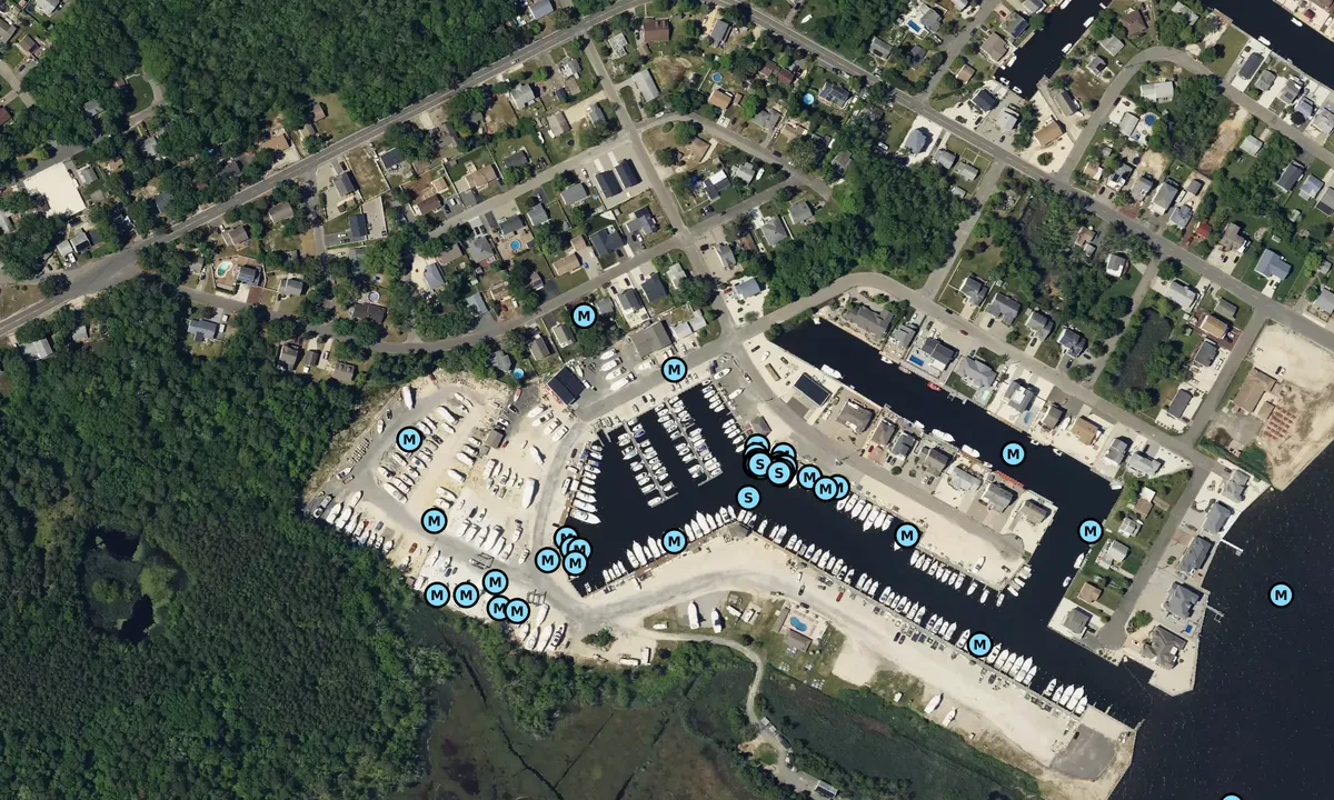 Satelite image of Holiday Harbor Marina