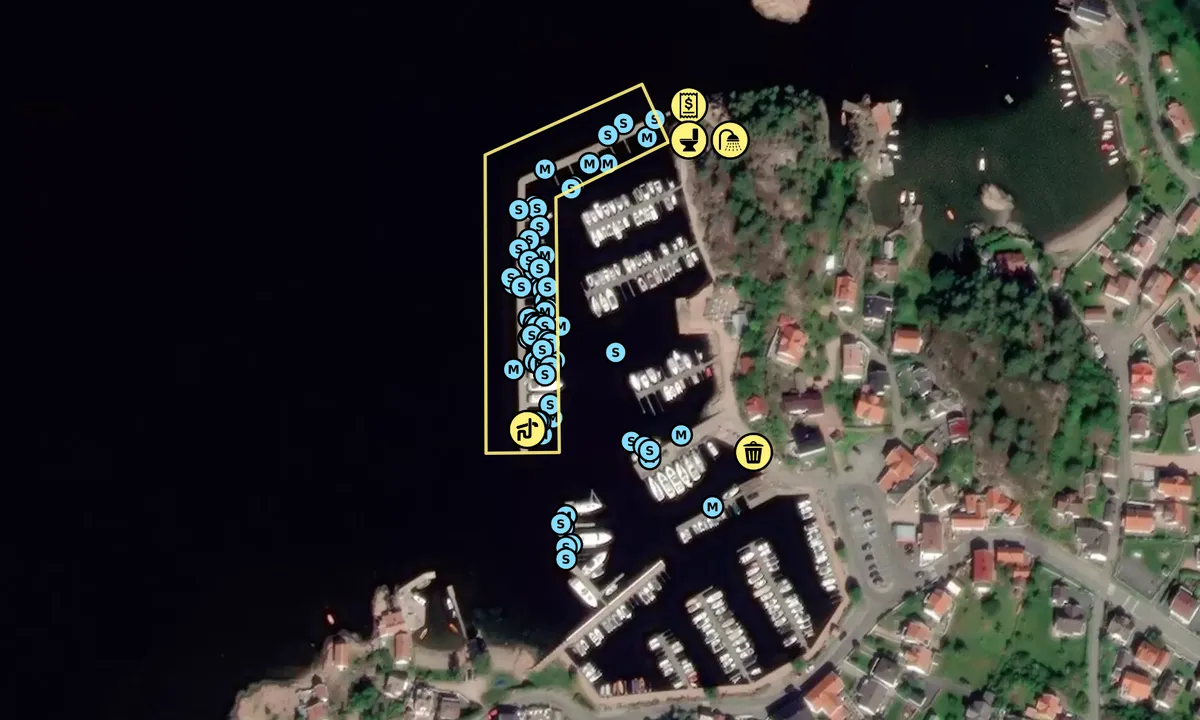 Satelite image of Holmsbu Havn