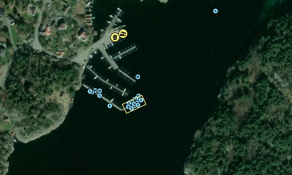 Satelite image of Hombursund marina