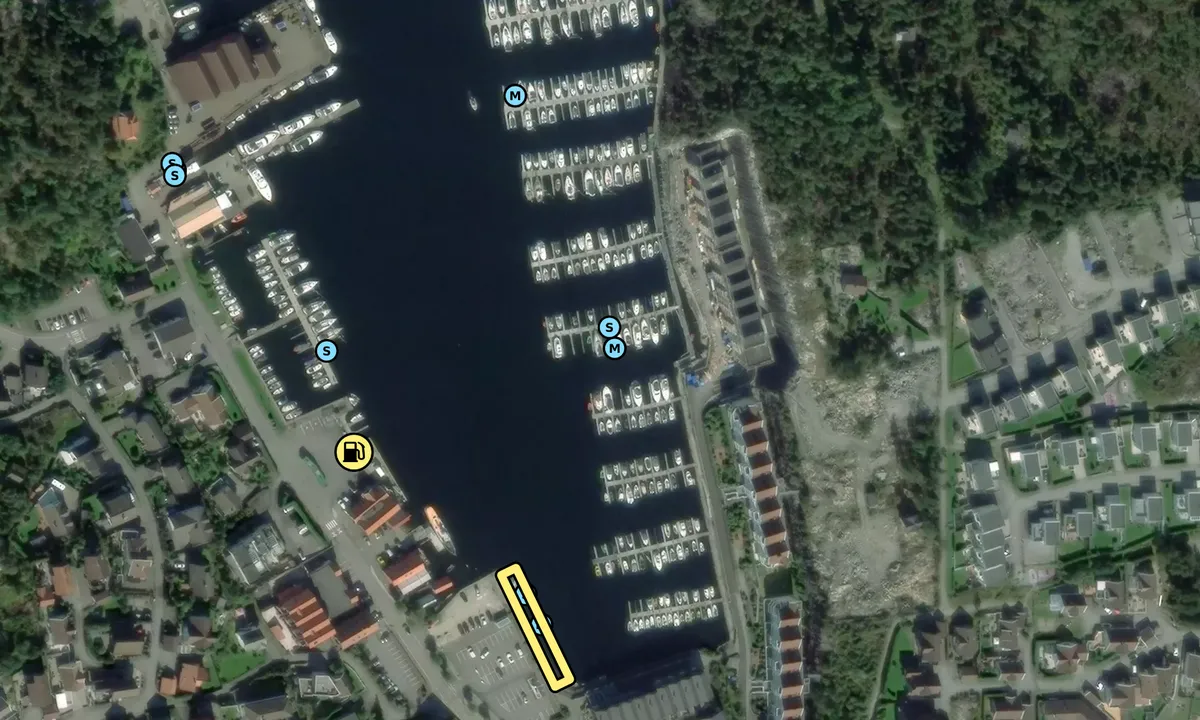 Satelite image of Hommersåk