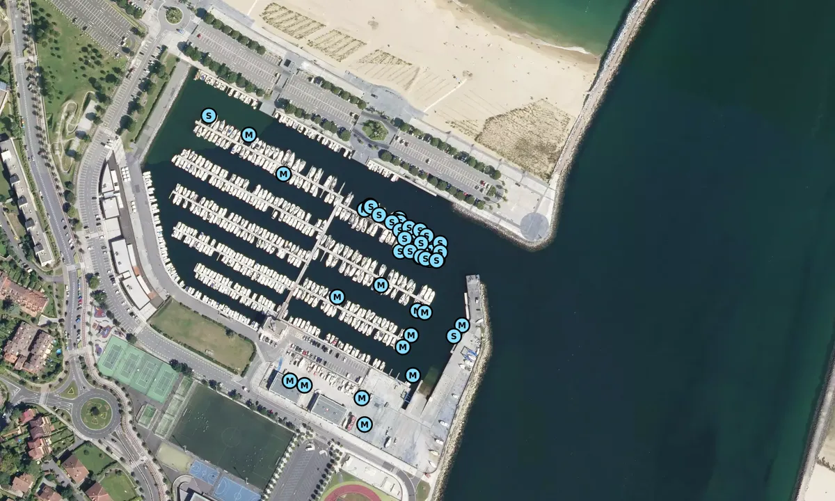 Satelite image of Hondarribia - Desportivo