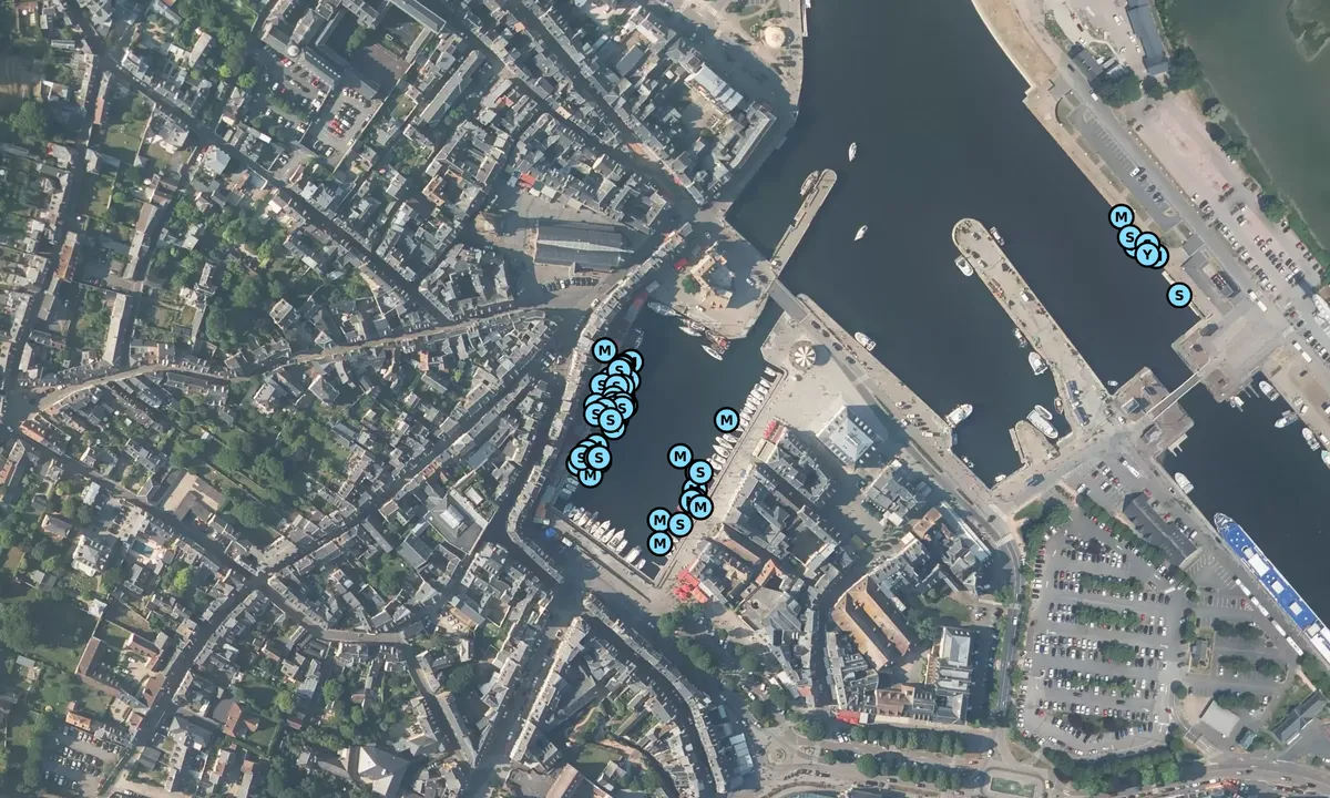 Satelite image of Honfleur