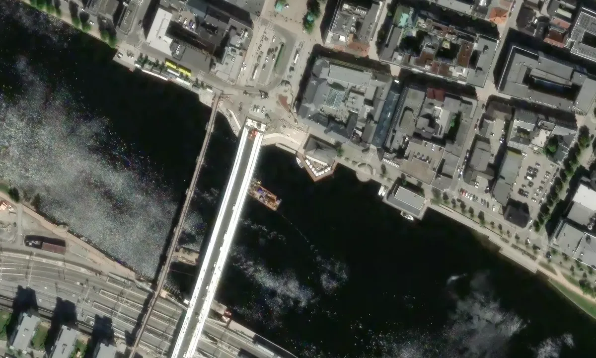 Satelite image of Honnørbrygga / Skutebrygga