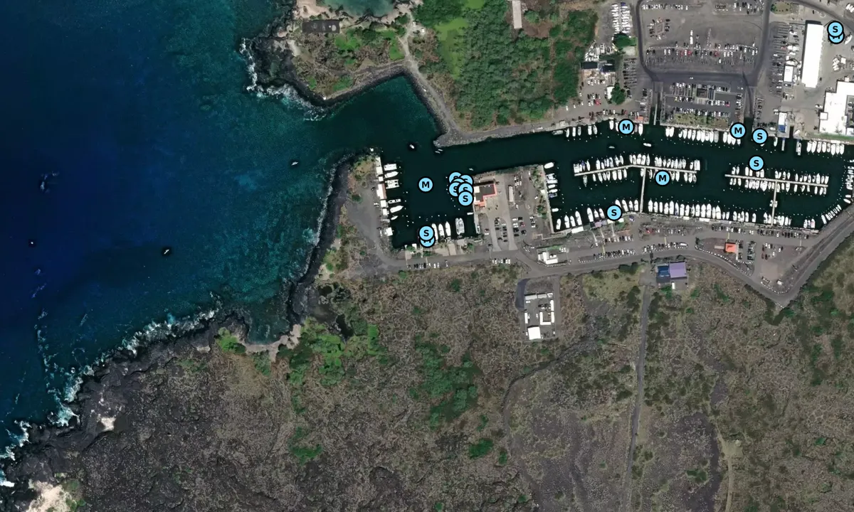 Satelite image of Honokohau Small Boat Harbor