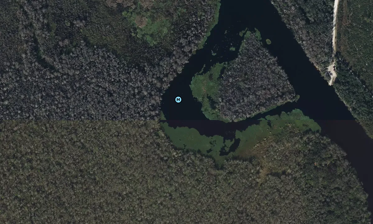Satelite image of Hontoon Island Oxbow