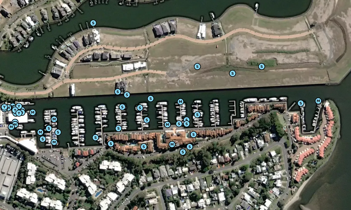 Satelite image of Hope Harbour Marina - Hope Island