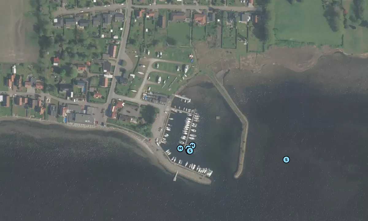 Satelite image of Hørby Lystbådehavn