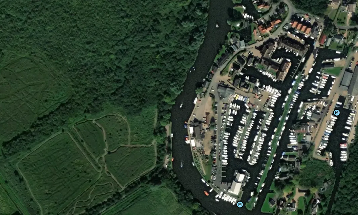 Satelite image of Horning Ferry Marina